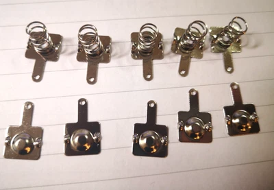 5 Pairs (10PCS) AA SIZE BATTERY BOX TERMINALS CONNECTORS SPRING BATTERIES UK