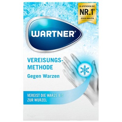 WARTNER Vereisungsspray Warzenentferner Warzenbehandlung 50 ml 12 Applikatoren
