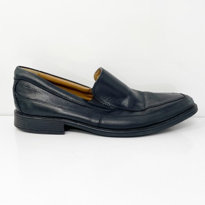 Clarks Mens Tilden Free 22261 Black Leather Slip On Loafer 