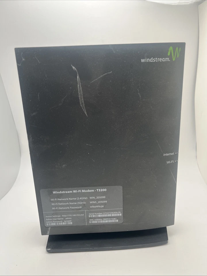 WINDSTREAM Wi-Fi modem T3200 Bonded VDSL2 Wireless AC Gateway Router - Image 2 of 4