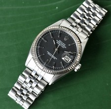 Rolex Datejust Steel & White Gold 36mm Black Pie-Pan Dial 1601