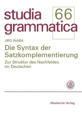Die Syntax Der Satzkomplementierung