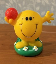 Vintage 1996 Mr Men Mr Happy Figure, Plastic Toy Figurine 8cm