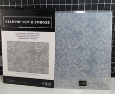 Stampin' Up - Embossing Folder - Distressed Tile 3d Embossing Folder Retired 