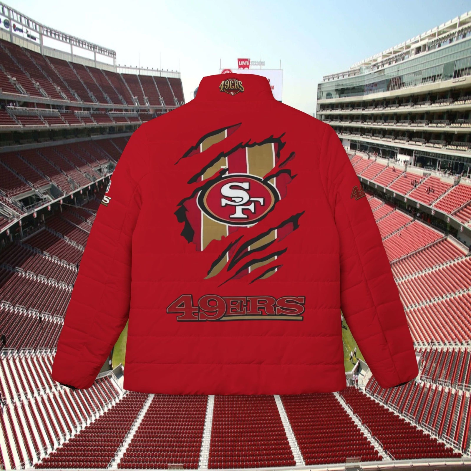 San Francisco 49ers Logo Puffer Jacket