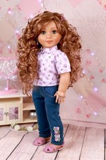 AMERICAN GIRL Wig LIGHT BROWN Premium Modacrylic 11-12 Size