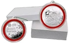 2018 SNOWMAN CHRISTMAS 1 Oz Silver Proof-Like Round WITH BOX.