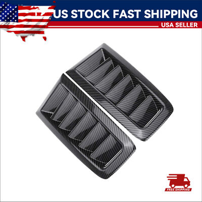Car Hood Vent Scoop Cold Air Flow Intake Louvers Cooling Bonnet Cover Plastic