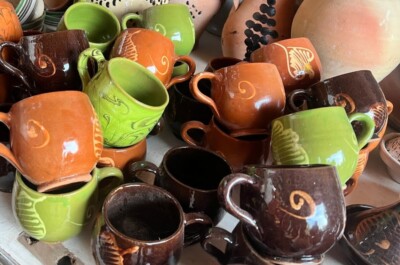 100% handmade clay cup Pottery cup pottery pots.Traditional cup, clay cup, drink