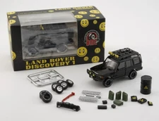 1/64 Die Cast 1998 LAND ROVER DISCOVERY W/ Acc. (LHD) Model Car -BLACK- 64B0205