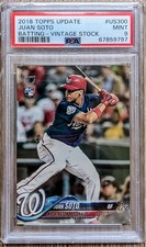 JUAN SOTO RC /99 Vintage Stock 2018 Topps Update US300 PSA 9 MINT Super Rare!!