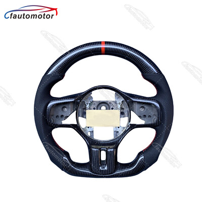 Carbon Fiber Steering Wheel w/Trim for Mitsubishi Evolution EVO X GSR MR 08-15