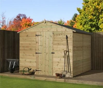 EMS RETAIL Empire 9000 Premier Apex Shed 8X8 SHIPLAP T&G PRESSURE TREATED