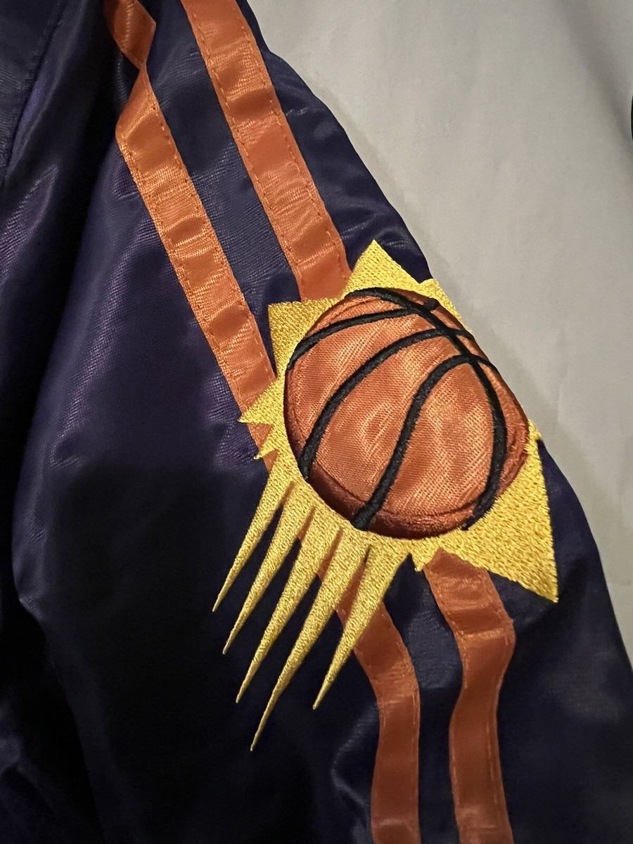 Phoenix Suns NBA Tommy Hilfiger Jeans Bomber Satin Jacket Men's