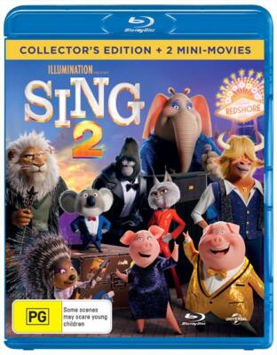 Sing 2 | Collector's Edition : + 2 Mini-Movies (Blu-ray, 2021) Brand New Sealed