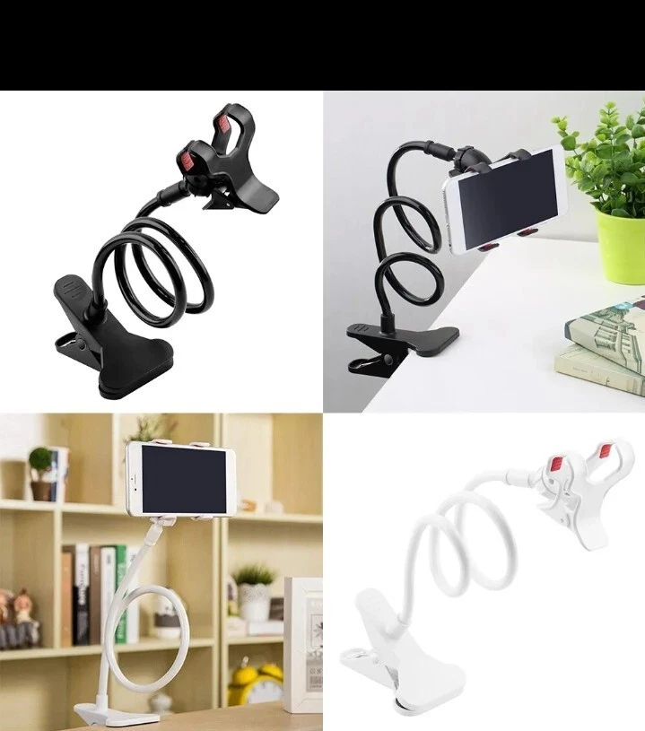 Flexible Goose Neck Long Lazy Arm Bedside Desk Tablet Phone Mount Holder Stand - Image 4 of 4