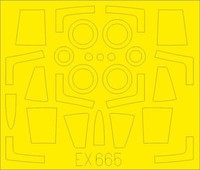 MW22 Eduard EX665 F-104G Tface 1/48 Mask For Kinetic
