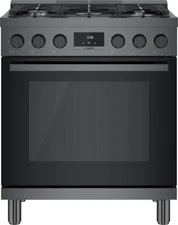 Bosch 800 Series HGS8045UC Black Stainless Steel 30" Freestanding Gas Range IMGS