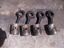 Farmall H Early Sh O4 Hv Tractor 4 Engine Motor R Power Pistons Ring Rods Rod