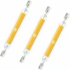 R7S LED COB 110V 220V 15W 30W Halogen Lamp Glass Replace 78mm 118mm Dimmable