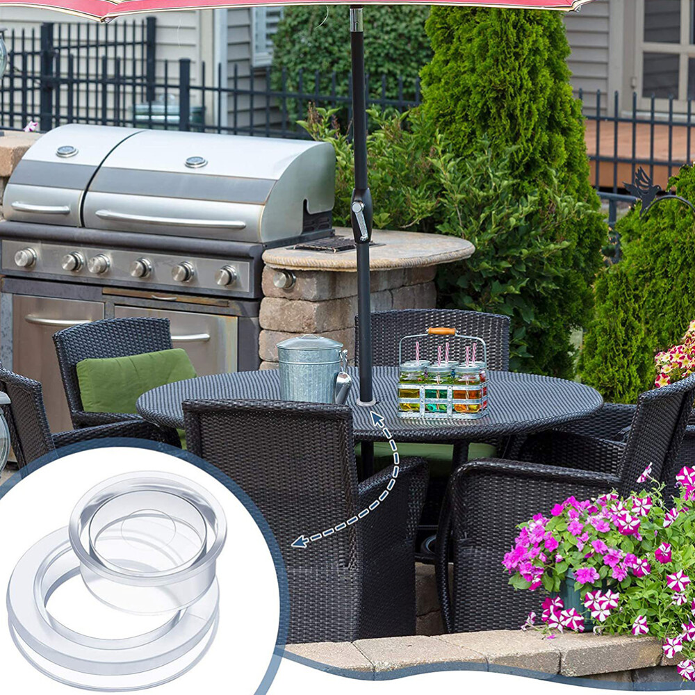 accessories for umbrella hole in patio table 4 Sets Dining Table Accessories Protector Umbrella Plug Cap Outdoor Ring Holders Stand