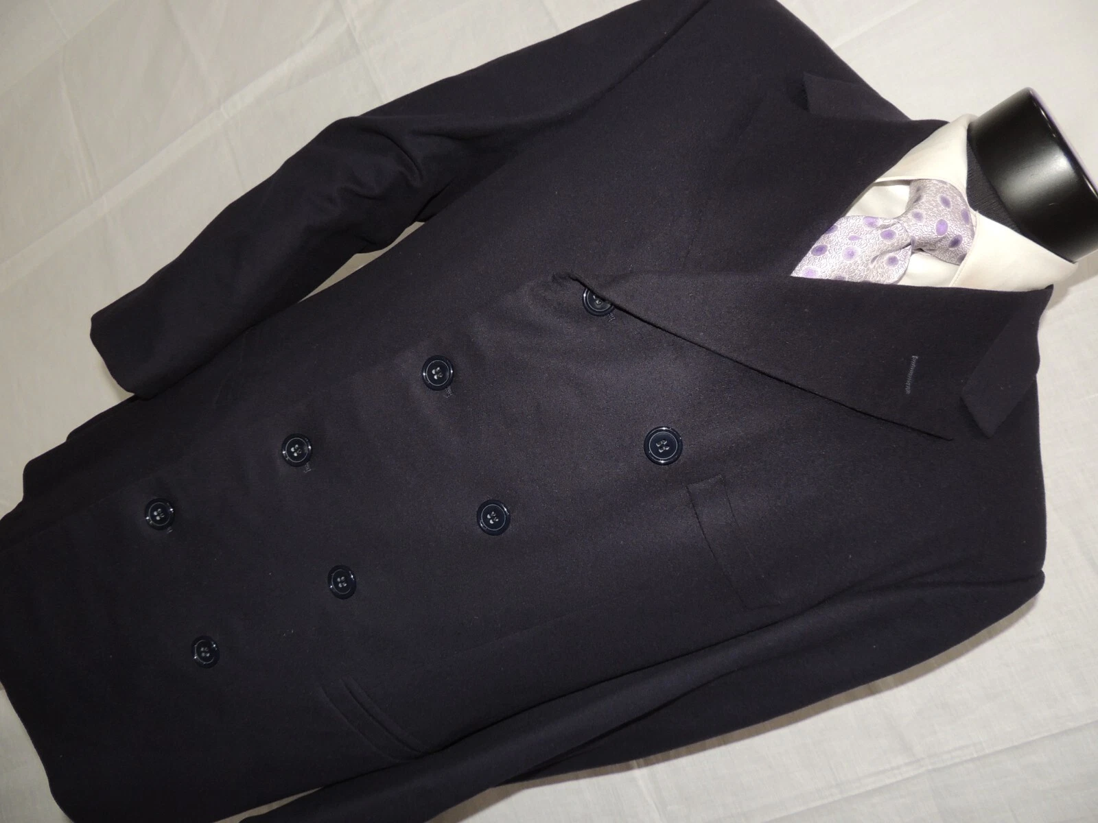Versace — Gianni Versace Double Breasted Wool & Cashmere Blue Jacket Blazer 42 Reg RARE.