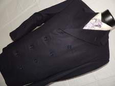 Gianni Versace Double Breasted Wool  Cashmere Blue Jacket Blazer 42 Reg RARE.