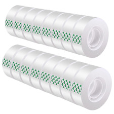 Clear Transparent Tape Rolls 3/4" x 1000" Dispenser Refill 16 Tape Rolls Scotch