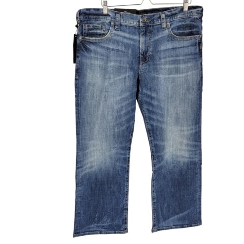 NWT Silver Jeans 38x30 Gordie Loose Fit Straight Leg Blue Jeans Normcore