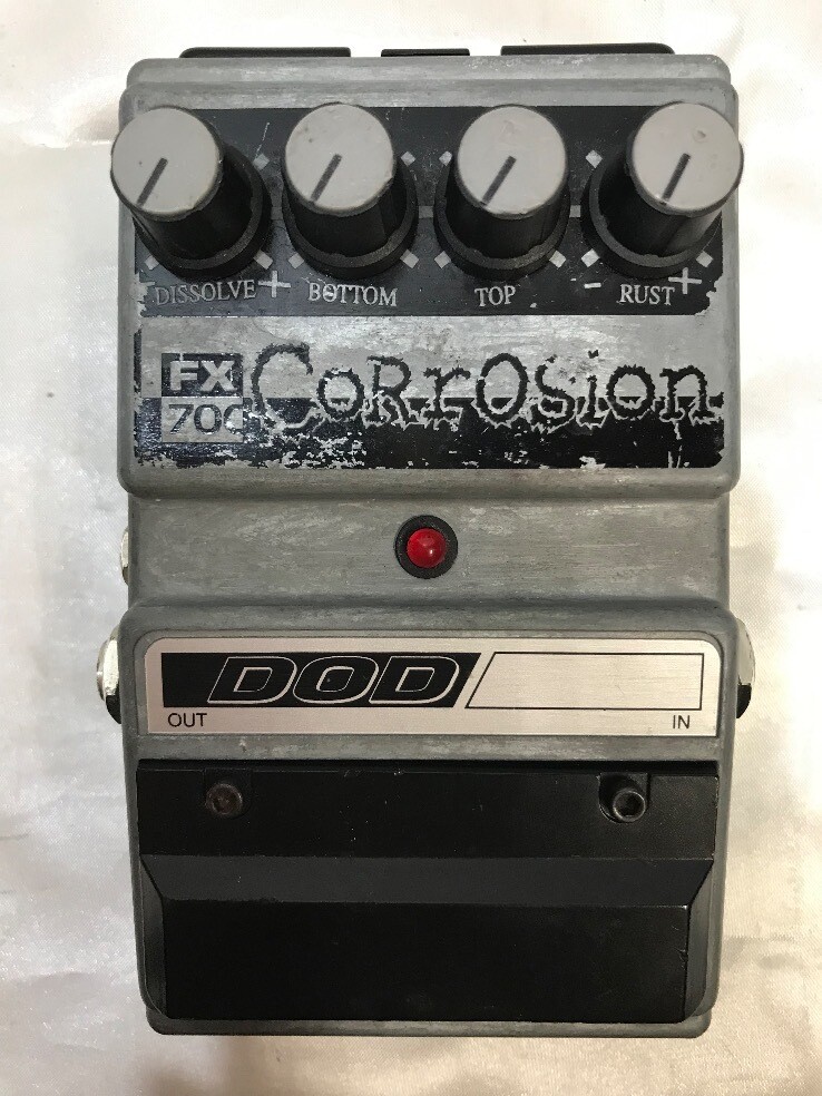 DOD fx70c Corrosion エフェクター　ケーブル付 Effector DOD Electronics Corrosion FX700 Distortion Made in