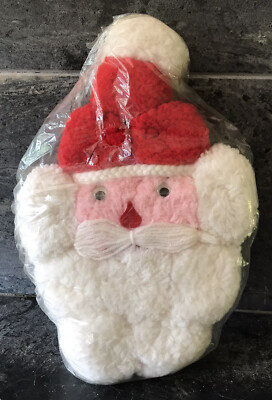 Handmade Vintage Christmas Holiday Decor Textile Art Santa Claus