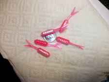 100-1 1/2"-CRAPPIE-PANFISH-MINNOWS-GRUBS-LURE-BAITS-jig-split tails-flukes-scent
