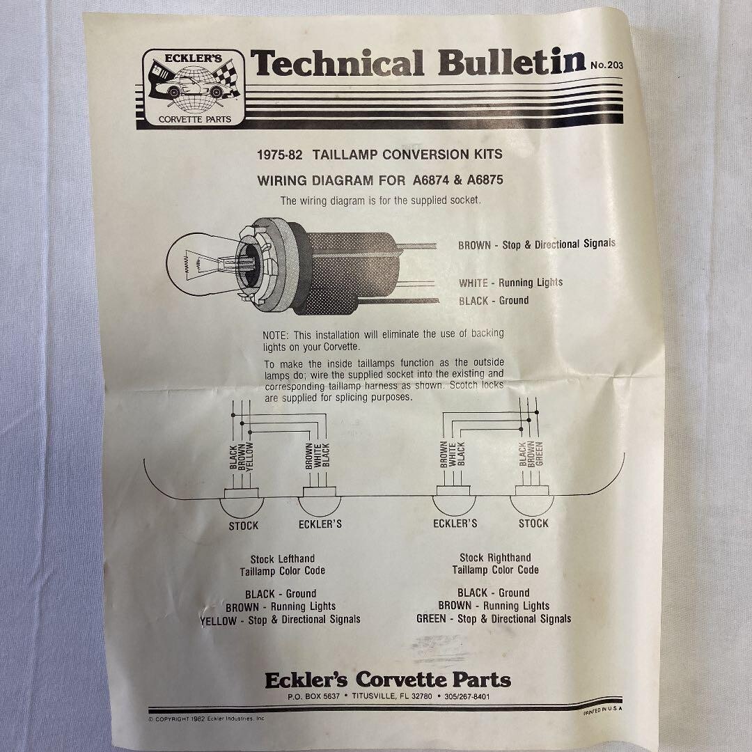 パーツ Corvette 1974-1982 Bubble Taillight Kit Corvette 1974-1982 Bubble Taillight Kit