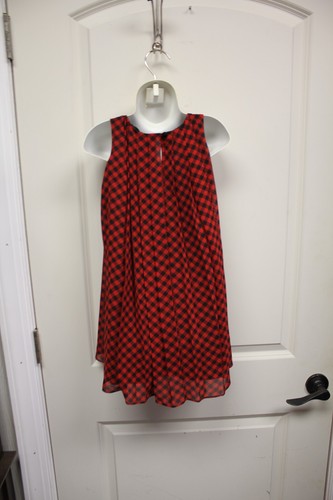 Polo Ralph Lauren Girls Red/Black Plaid Pleated Sleeveless Dress Size 5 Youth - Picture 8 of 9
