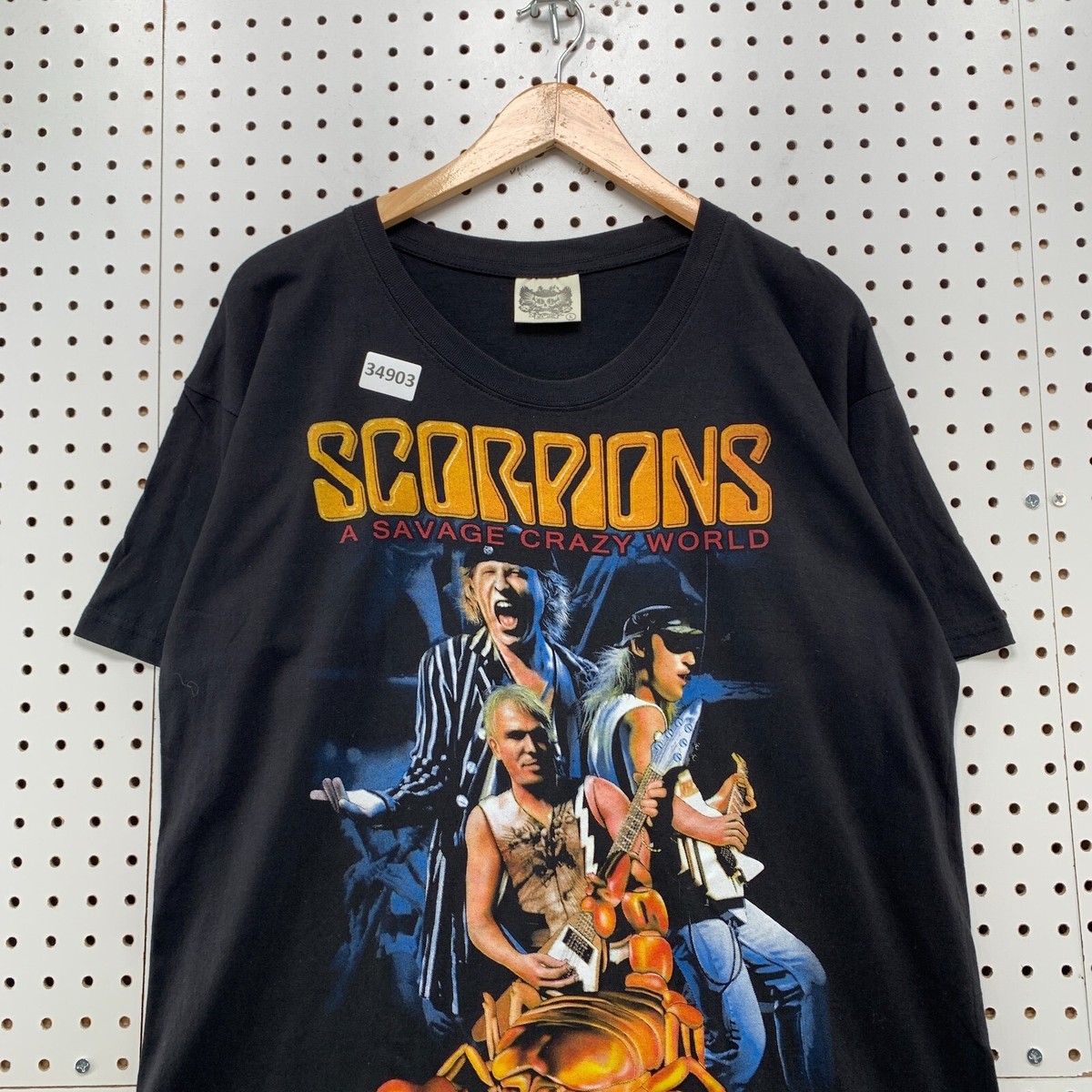 Scorpions Shirt Mens Large Black A Savage Crazy Wold Music Band