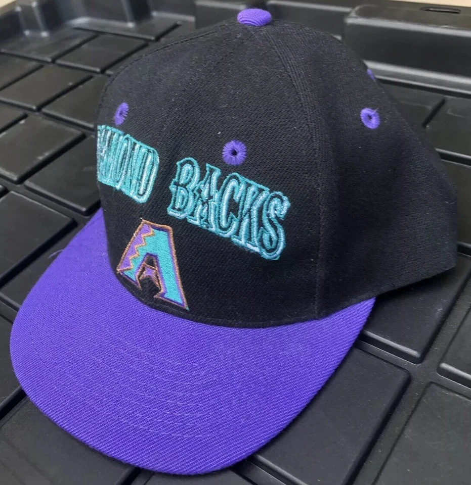 Vintage 90s Arizona Diamondbacks Twins Enterprise Snapback Hat Cap Genuine MLB - Image 3 of 4