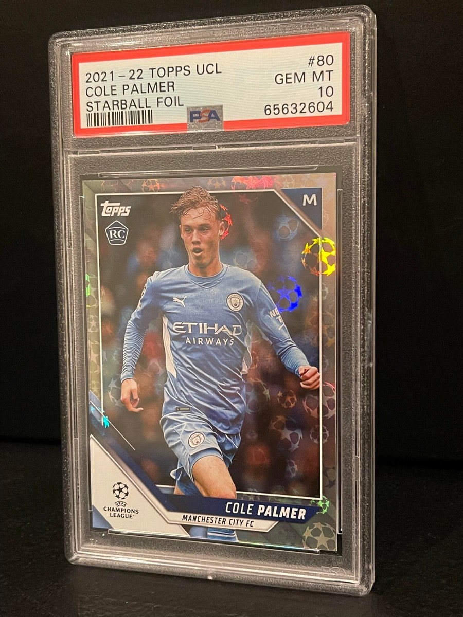topps 2022 Cole Palmer  サイン ルーキー RC 2021-22 Topps UCL Rookie RC Cole Palmer #80 Starball Foil