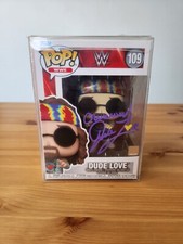 Mick Foley Signed Dude Love WWE Funko Pop 109 with Case 