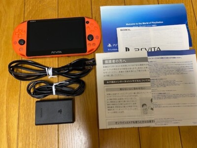 PS Playstation vita Wi-Fi model NEON ORANGE PCH-2000 ZA24