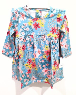 carters floral jersey dress Baby Girl Green Carter's 9, 12, 18, 24 months Ebay