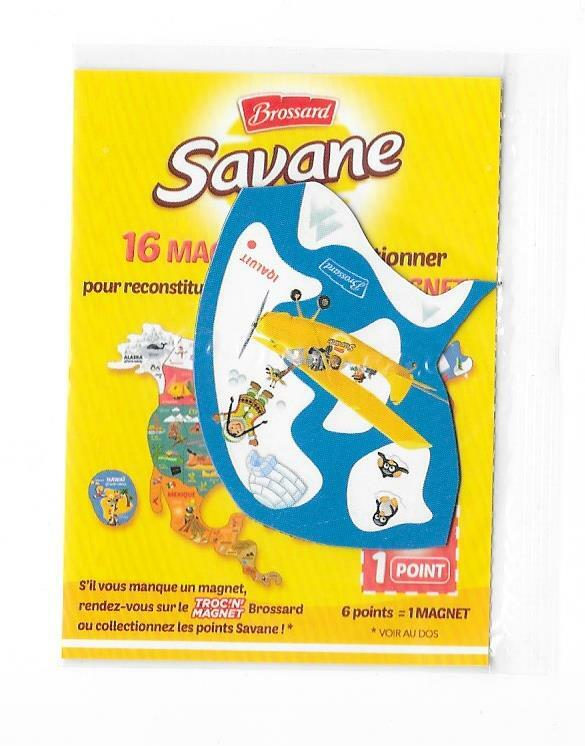 Aimant Vintage Savane De Brossard – Magnet Publicitaire Ancien