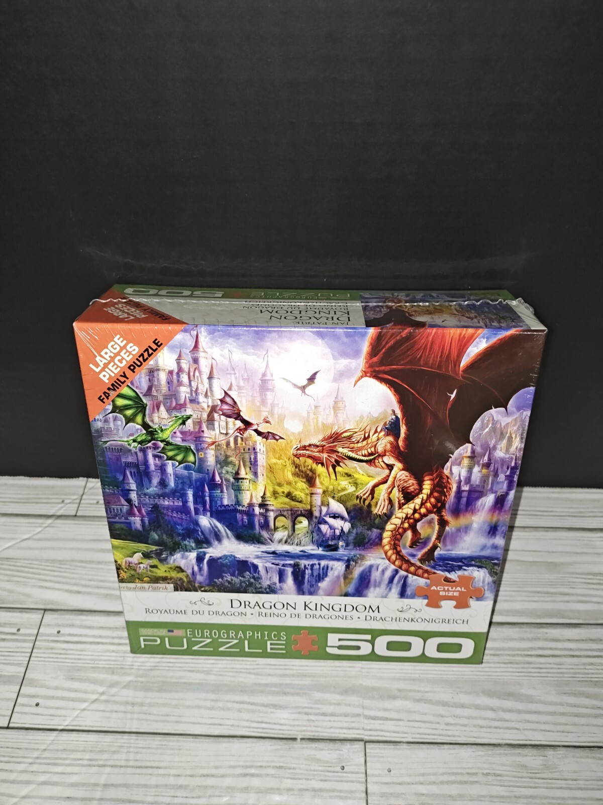 Dragon Kingdom By Eurographics - 500 Large Piece Jigsaw Puzzle Mythical Scene