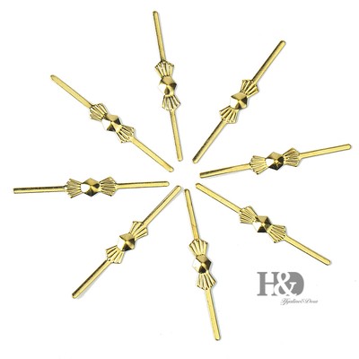 300pcs Silver Metal Pins Connectors Chandelier Crystal Prisms Part Bowtie 33mm