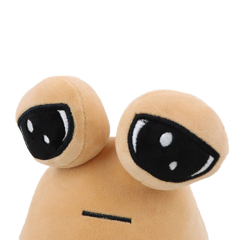 My Pet Alien Pou Plush Toy, 7.87 Inch Hot Game Cute Pou Plushies Stuffed  Animal Toy, Cuddly Emotion Alien Plush Pillow Doll Birthday Gifts for Girls  and boys Game Fans(Brown) 