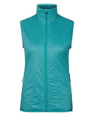 Icebreaker Women Hyperia Lite Hybrid Vest (S) Arctic Teal