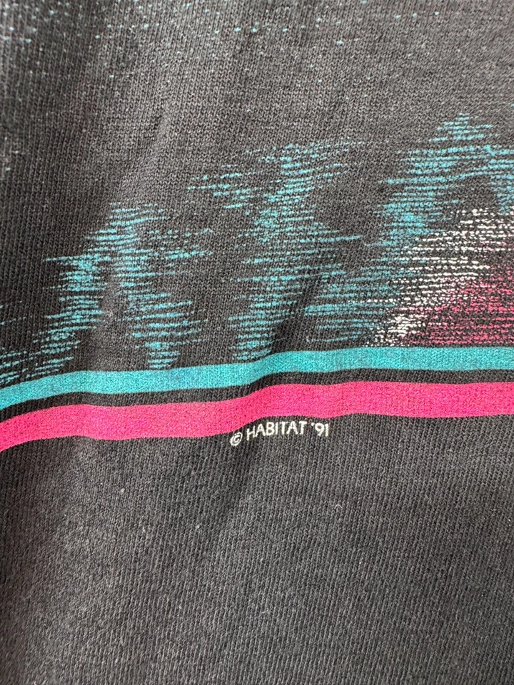 Vintage All Over Print Lightning Montana Thunder Shirt Single Stitch Early 90s - Image 4 of 4