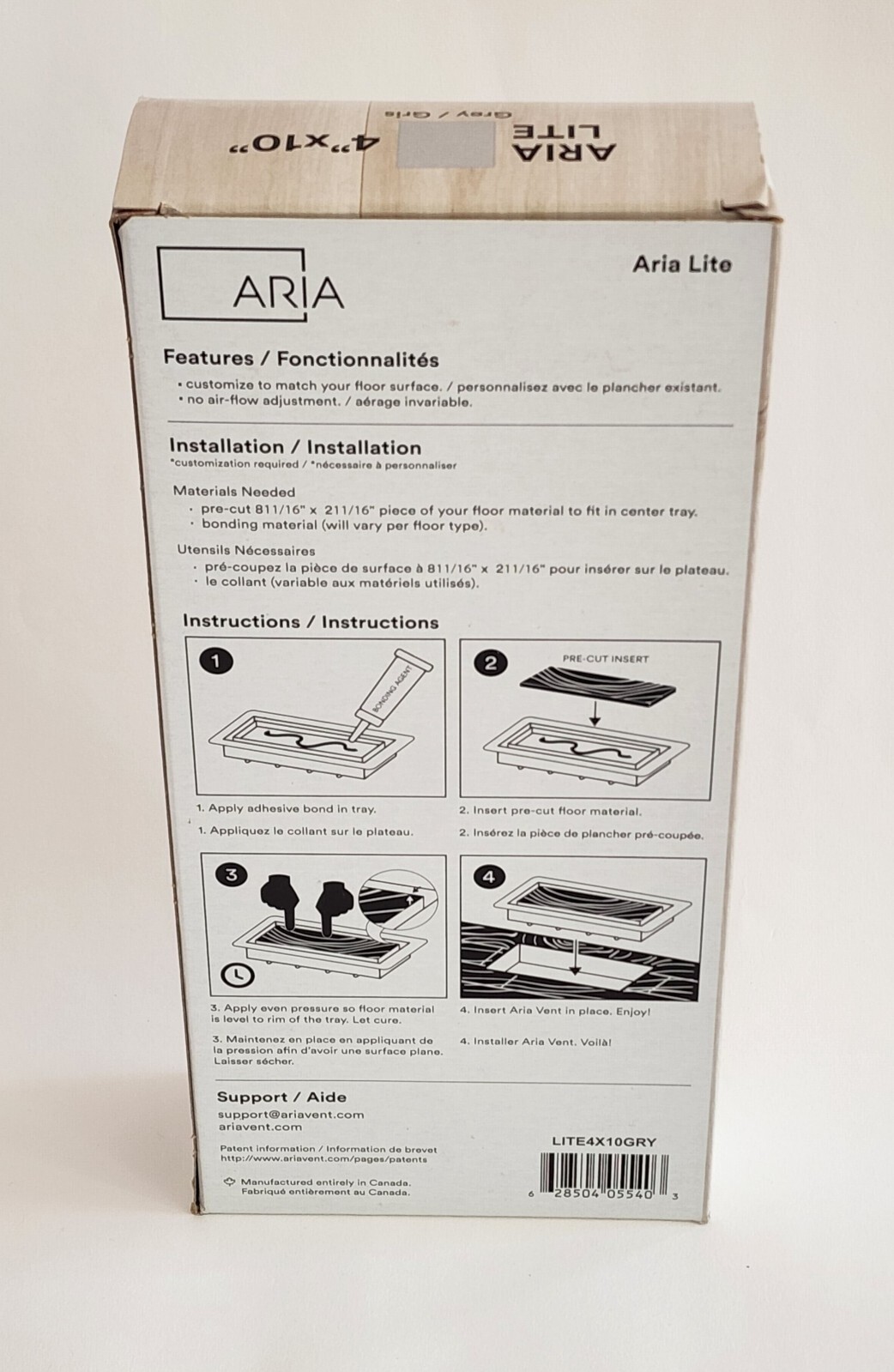 Aria Lite 4 in. x 10 in. Vent Cover Grey eBay
