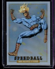 2024 Skybox Marvel Masterpieces 92 Platinum #88 Speedball Rainbow Parallel