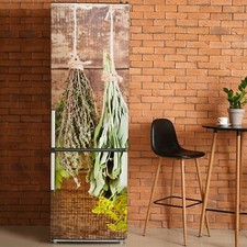 Kühlschrankaufkleber Sticker Dekoration Küche Hängende Kräuter Herbs