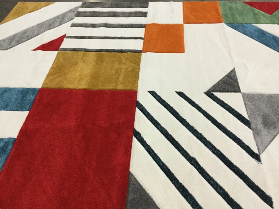 Tapete azul marfim/pavão 8' x 10' Spot on, preço reduzido 1172654829 HLW709B-8 - Imagem 3 de 4